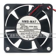 2410ML-05W-B60/B69 NMB 6025 24V 0.17 A 6CM Dual Ball Inverter Fan