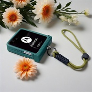 New Korean Simple Solid Color Portable Rope Phone Case for Motorola Razr 60 Ultra 60Ultra Razr 50 fo