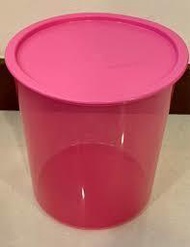 ready stock - tupperware 4.3L large one touch canister pink