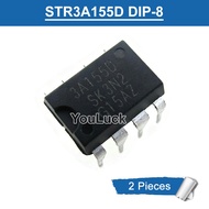 2pcs 3A155D 3A155 DIP-8 STR3A155D PWM Regulator IC New Original
