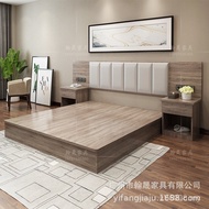 Hotel Bed Bed Double Furniture Guest Room Sheet Bed Full Set Bed Rental Room B & B Hotel Apartment M