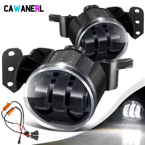 2 X 30W Car LED Fog Light Assembly with Canbus Decoder 9006 White Yellow For BMW E46 E90 E60 E63 323