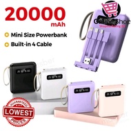 Power bank fast charger 4 in 1 external charger portable 20000Mah power bank