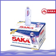 Thùng 24 Chai Nước Uống Ion Kiềm Đóng Chai Saka 555ml - Nước uống Detox với Công Nghệ Điện Phân Ion 