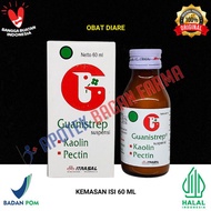 GUANISTREP Suspensi 60ml - Kaolin Pectin - Obat Diare Anak Dewasa