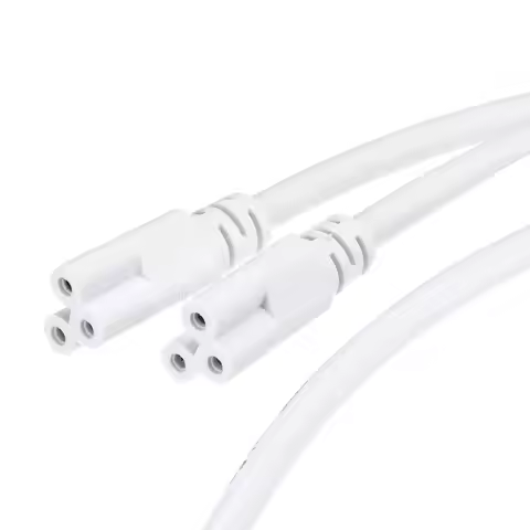 2Pcs 0.5m-2m T5 T8 Double End 3Pin LED Tube Connector Cable Wire T5 T8 Extension Cord For Integrated