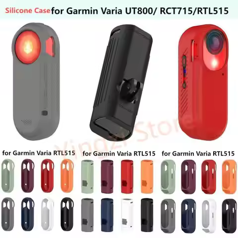 Liquid Silicone Case For Garmin Varia RCT715 RTL515 UT800 Bike Cycle Radar Camera Tail Light Full Co