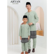 Baju Melayu Lelaki (SAGE GREEN) Baju Melayu Exclusive Aryan Baju Melayu Teluk belanga Baju Melayu Se