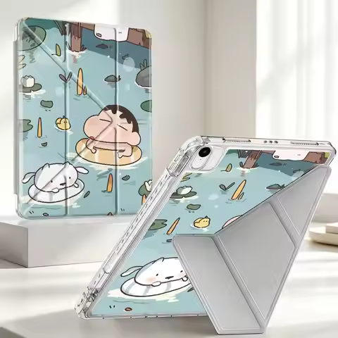 With Pen Slot Cover Tablet Case For iPad 9th 12th 10th Gen 11th Mini 7 6 5 Air 8 M2 M3 3 Pro 13 2025