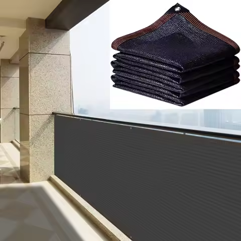 Balcony Sunshade Net Privacy Fence Screen Outdoors Anti-UV Panels Mesh Cover Effective Shading Shade