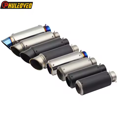 51mm 61mm Motorcycle Exhaust Muffler Pipe for Tmax Xmax CBR600 CB650F FZ6N R25 GSXR1000 Z1000 CBR100