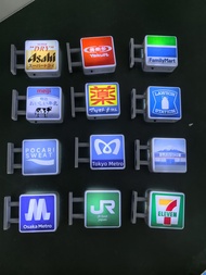 Luminous Magnetic Fridge Magnet 711 Family Circle Rosen Convenience Store Logo Chinese New Style Hom