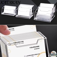 KATAKAN 1Pcs Bussiness Card Holder, Display Stand 1/2/3 Grids Business Card Box,   Transparent Schoo