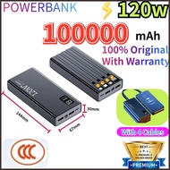 【Ready Stock】CCC120W 100000mAh Powerbank Fast Charging Mini Powerbank 100000mAh Power Bank Portable 