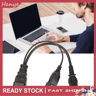Henye IEC320 C13 and EU Female Plug To C20 Power Cord  Waterproof 12.6in for Laptop Adapter Projecto