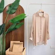 Live Broadcast Limited Order 3/23 12: 00 Acquired Shirt Long-Sleeved Blouse Water Ripple Thin Top Ko