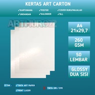 Art Carton paper 260 gsm A4 contents 50 Sheets - Art Carton paper Art paper 260 grams A4