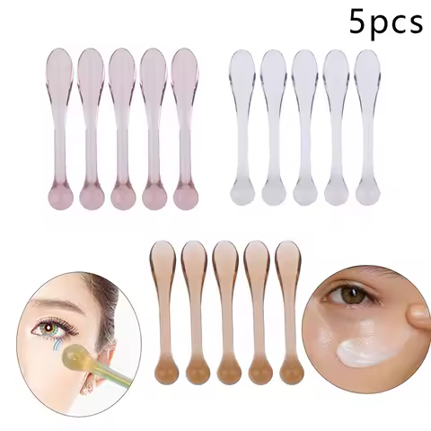 5Pcs Plastic Cosmetic Spatulas Scoop Eye Cream Applicator Anti Wrinkle Eye Massager Sticks Mask Spoo