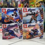 Paket Lego Block Pesawat Avengers Super Hero 4 in 1