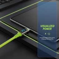 [happyss] 1/3Pcs 1.5 Meters Wire Type-C Digital Display Charger Cable USB C To C 120W Fast Charging 