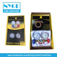 🔥IMPORT🔥 Manifold Gauge (R12 / 404  / R134a / R22 )GAS METER Set Air Cond Refrrigerant NYGP