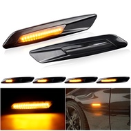 2pcs Flashing Sequential LED Turn Signal Side Marker Light For BMW 1 3 5 Series F30 E90 E91 E92 E93 