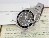 Rolex 16800 罕有潛水型號 黃藥膏字 有出世紙 連16年上行紙 Submariner