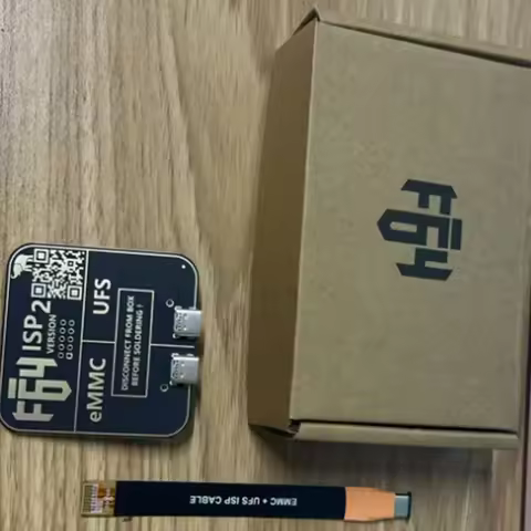 Flash 64 Ultra F64 Box UFS & EMMC ISP V2 Adapter with Flex Cable Set No Host for Electronics Repair 