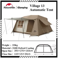 NATUREHIKE Village 13 Instant Up Automatic Tent Camping Glamping Outdoor Khemah Besar 6-8pax