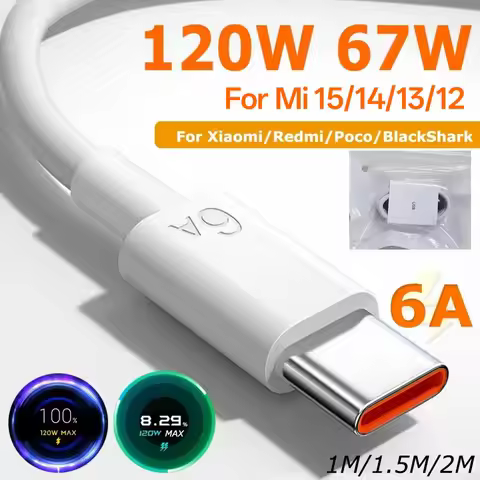 For Xiaomi 120W 90W 67W USB Type C Cable Turbo Fast Charge Cord for Mi 15 14 13 12 11 Pro Lite Redmi