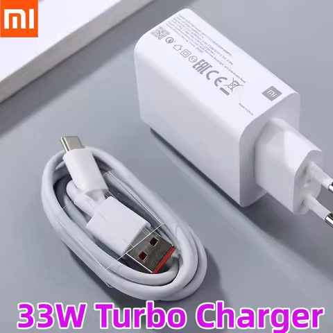 Original Xiaomi 33W Charger Turbo Fast Charge Adapter 6A Type C Cable for Redmi Note K40 Mi 13 12 Po