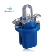 10Pcs LED Bulb Meter Dash B8-5D T5 Lamp with Holder Blue Tuning Auto Car Light