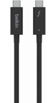 Belkin Certified Thunderbolt 4 Cable (1M) USB Type C Connection with 100W Power Delivery PD Enabled 