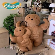 Funny muscular cockroach teddy bear plushie creative toy 35cm/55cm