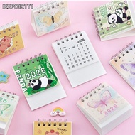 IESPOIR1T1 Mini Calendar, Small Cartoon 2026 Desk Calendar, Creative Desktop Decoration Standing Fli