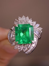 哥倫比亞祖母綠戒指 7.17克拉