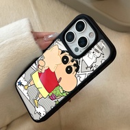 case for iphone xr 11 12 13 14 15 16 pro max plus air back cover crayon Shin-chan pattern tpu case h