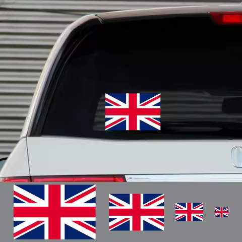 3Pcs Set Car Sticker Union Jack Vinyl Decals Britain Motorcycle Auto Accessories For Ford Puma Kia N