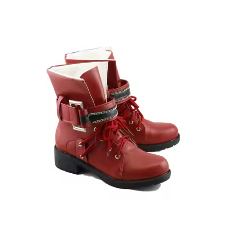 Game FF7 Fantasy 7 Cosplay Tifa Custom Made Cosplay Shoes Boots Halloween Carnival Party