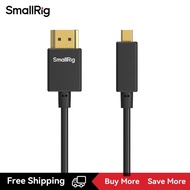 SmallRig Ultra-Slim 4K HDMI Data Cable (D to A) (100cm) for Sony A7RIII / A7II / A7M3, for FUJIFILM 