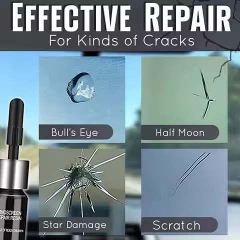 Car Window Cracks Gone Glass Repair Kit DIY Car Windshield Revolutionary Glass Repair Kit windshield