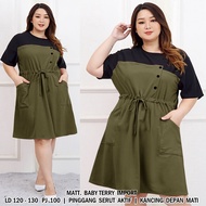 WSE390 Anisa Dress JUMBO 3XL BIG SIZE UK Fit L To XXXL LD 120CM - 130CM PJ 100CM PREMIUM QUALITY