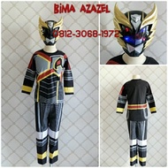 HITAM Superhero Bima X Black Azazel Mask Child Costume Dress On