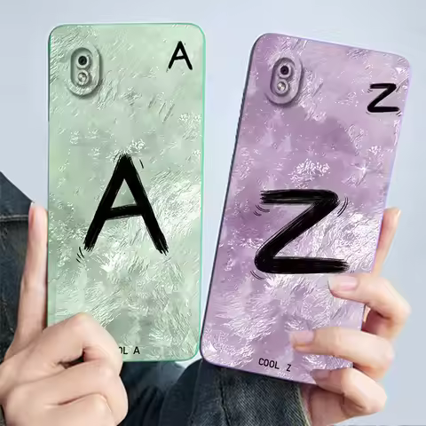 Case For Samsung Galaxy A01 Core SM-A013F M01 Core Luxury Unique Letters Couple Phone Case Soft Sili