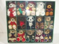 Harrods哈洛氏 經典聖誕年度熊 聖誕節袖珍熊1986-2000年度套裝15隻泰迪熊