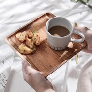 日本暢銷 - 【相思木】日式方形木托盤 麵包托盤 原木盤 打卡木板 蛋糕盤 蛋糕碟 木碟 甜點盤 果盤 木質餐具