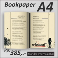 Kertas Bookpaper A4 BW (Cetak eBook/ Printing/ Digital Printing)