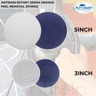 ANTIRAIN ROTARY DENIM ORANGE PEEL REMOVAL SPONGE (3INCH/5INCH)