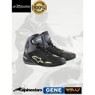 LAST PAIR Alpinestars Faster 3 Drystar Black Gray Yellow Motorcycle Riding Shoes 100% Original From Authorized Dealer