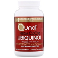 Qunol Ubiquinol Mega CoQ10 100 mg 60 Softgels